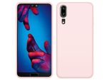 Custodia Huawei P20, Custodia Protettiva In Silicone Liquido Resistente Agli Urti E Ai Graffi Per Huawei P20 Rosa