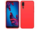 Custodia Huawei P20, Custodia Protettiva In Silicone Liquido Resistente Agli Urti E Ai Graffi Per Huawei P20 Rosso