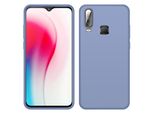 Custodia Vivo Y3, Custodia Protettiva In Silicone Liquido Resistente Agli Urti E Ai Graffi Per Vivo Y3 Grigio