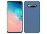 Custodia Galaxy S10 Plus, Custodia In Silicone Liquido Resistente Agli Urti E Ai Graffi Per Samsung Galaxy S10 Plus Blu