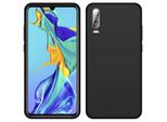 Custodia Huawei P30, Custodia Protettiva In Silicone Liquido Resistente Agli Urti E Ai Graffi Per Huawei P30 Nero