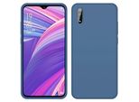 Custodia Vivo Y7S, Custodia Protettiva In Silicone Liquido Resistente Agli Urti E Ai Graffi Per Vivo Y7S Blu
