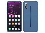 Custodia Vivo Iqoo, Custodia Protettiva In Silicone Liquido Resistente Agli Urti E Ai Graffi Per Vivo Iqoo Blu