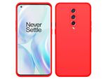 Custodia Oneplus 8, Custodia Protettiva In Silicone Liquido Resistente Agli Urti E Ai Graffi Per Oneplus 8 Rosso
