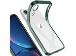Custodia Per Iphone Xr, Custodia Protettiva Per Iphone Xr Verde Notte, Leggera, Trasparente, Trasparente In Silicone Tpu Silicone Square Cover Frame