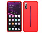 Custodia Vivo Iqoo, Custodia Protettiva In Silicone Liquido Resistente Agli Urti E Ai Graffi Per Vivo Iqoo Rosso