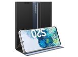 Custodia Galaxy S20, Custodia Sottile In Pelle Con Finestra E Supporto Per Samsung Galaxy S20 Nero