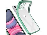Iphone 11 Case, Leggero Trasparente Clear Gel Tpu Silicone Square Cover Telaio Protettivo Per Iphone 11 Verde