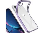Iphone Xr Case, Leggero Trasparente Chiaro Gel Tpu Silicone Silicone Square Cover Frame Custodia Protettiva Per Iphone Xr Viola