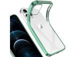 Iphone 12 Pro Case, Leggero Trasparente Clear Gel Tpu Silicone Square Cover Telaio Protettivo Per Iphone 12 Pro Verde