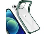 Iphone 12 Mini Case, Leggero Trasparente Gel Tpu Silicone Silicone Square Cover Frame Custodia Protettiva Per Iphone 12 Mini Night Green