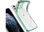 Iphone 11 Pro Case, Leggero Trasparente Clear Gel Tpu Silicone Square Cover Telaio Protettivo Per Iphone 11 Pro Verde