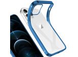 Iphone 12 Pro Max Case, Leggero Trasparente Gel Tpu Silicone Silicone Square Cover Frame Custodia Protettiva Per Iphone 12 Pro Max Blue