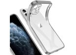 Iphone 11 Pro Case, Leggero Trasparente Clear Gel Tpu Silicone Square Cover Frame Cover Protettiva Per Iphone 11 Pro Silver