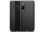 Huawei P30 Case, Slim Business Smart View Smart Wake Up/Sleep Flip Cover Cover In Pelle Protettiva Per Huawei P30 Nero