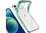 Iphone 12 Mini Case, Leggero Trasparente Clear Gel Tpu Silicone Square Cover Telaio Protettivo Per Iphone 12 Mini Verde