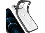Iphone 12 Pro Case, Leggero Trasparente Clear Gel Tpu Silicone Square Cover Telaio Protettivo Per Iphone 12 Pro Nero