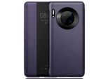 Huawei Mate 30 Pro Case, Slim Business Smart View Smart Wake Up/Sleep Flip Cover Custodia Protettiva In Pelle Per Huawei Mate 30 Pro Purple