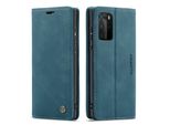 Custodia Huawei P40 Pro, Custodia Retrò In Finto Cuoio, Tasche Per Carte, Chiusura Magnetica, Custodia Con Funzione Stand Per Huawei P40 Pro Blu