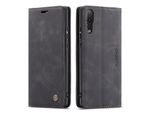 Custodia Huawei P20 Pro, Custodia Retrò In Finto Cuoio, Tasche Per Carte, Chiusura Magnetica, Custodia Con Funzione Stand Per Huawei P20 Pro Nero