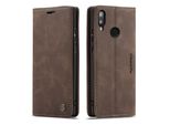 Huawei P20 Lite Case, Retro Custodia In Finto Cuoio, Tasche Per Carte, Chiusura Magnetica, Custodia Con Funzione Stand Per Huawei P20 Lite Caffè