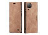 Custodia Huawei P40 Lite, Custodia Retrò In Finto Cuoio, Tasche Per Carte, Chiusura Magnetica, Custodia Con Funzione Stand Per Huawei P40 Lite Marrone
