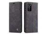 Custodia Huawei P40 Pro, Custodia Retrò In Finto Cuoio, Tasche Per Carte, Chiusura Magnetica, Custodia Con Funzione Stand Per Huawei P40 Pro Nero