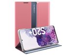 Custodia Galaxy S20 Plus, Custodia Sottile In Pelle Con Finestra E Supporto Per Samsung Galaxy S20 Plus Rosa