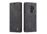 Custodia Galaxy S9 Plus, Custodia Retrò In Finto Cuoio, Tasche Per Carte, Chiusura Magnetica, Custodia Con Funzione Stand Per Samsung Galaxy S9 Plus Nero