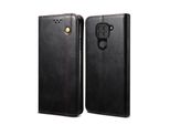 Custodia Per Xiaomi Redmi Note 9, Portafoglio In Pelle Flip Case Con Funzione Stand Nero