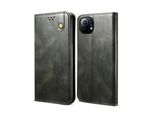Custodia Per Xiaomi Mi 11, Custodia In Pelle Flip Wallet Con Funzione Stand Verde