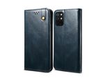 Custodia Per Oneplus 8T, Custodia In Pelle Flip Wallet Con Funzione Stand Blu