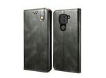 Custodia Per Xiaomi Redmi Note 9, Portafoglio In Pelle Flip Case Con Funzione Stand Verde