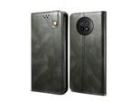 Custodia Per Xiaomi Redmi Note 9T 5G, Custodia In Pelle Flip Wallet Con Funzione Stand Verde