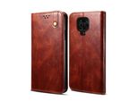Custodia Per Xiaomi Redmi Note 9S/9 Pro/9 Pro Max, Portafoglio In Pelle Flip Case Con Funzione Stand Rosso