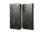 Custodia Per Samsung Galaxy S21 Plus 5G, Custodia In Pelle Flip Wallet Con Funzione Stand Verde