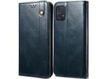 Custodia Per Samsung Galaxy A52 5G/4G, Portafoglio In Pelle Flip Case Con Funzione Stand Blu