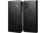 Custodia Per Samsung Galaxy A72 5G/4G, Custodia In Pelle Flip Wallet Con Funzione Stand Nero