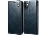 Custodia Per Samsung Galaxy A32 4G, Custodia Flip In Pelle Con Funzione Stand Blu