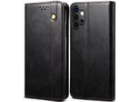 Custodia Per Samsung Galaxy A32 5G, Custodia Flip In Pelle Con Funzione Stand Nero