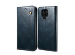 Custodia Per Xiaomi Redmi Note 9S/9 Pro/9 Pro Max, Portafoglio In Pelle Flip Case Con Funzione Stand Blu