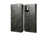 Custodia Per Xiaomi Redmi Note 10 5G, Portafoglio In Pelle Flip Case Con Funzione Stand Verde