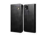 Custodia Per Xiaomi Redmi 9C, Portafoglio In Pelle Flip Case Con Funzione Stand Nero