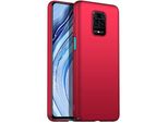 Custodia Redmi Note 9 Pro, Sottile Pc Opaco Anti-Impronta Protettiva Per Xiaomi Redmi Note 9S / 9 Pro / 9 Pro Max Red