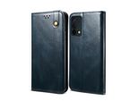 Custodia Per Oppo F19 / A74 4G, Portafoglio In Pelle Flip Case Con Funzione Stand Blu