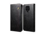Custodia Per Xiaomi Redmi Note 9S/9 Pro/9 Pro Max, Portafoglio In Pelle Flip Case Con Funzione Stand Nero