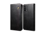 Custodia Per Oppo A93 2021, Portafoglio In Pelle Flip Case Con Funzione Stand Nero