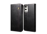 Custodia Per Oneplus 9 Pro, Custodia In Pelle Flip Wallet Con Funzione Di Supporto Nero
