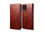Custodia Per Oppo Realme 8 / Realme 8 Pro, Custodia In Pelle Flip Wallet Con Funzione Stand Rosso