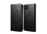 Custodia Per Oppo Realme V13, Custodia In Pelle Flip Wallet Con Funzione Stand Nero